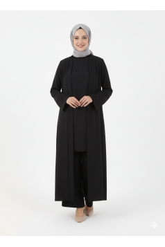 طقم يقين  ، مناسب لجميع المواسم ، لون اسود