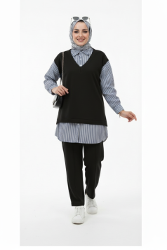 طقم ندى العملي (اسود)