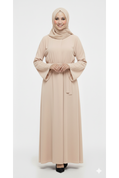 عباية غنى الرسمي الصيفي  (بيج ) 