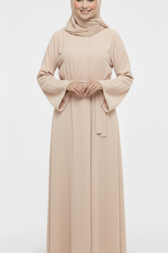 عباية غنى الرسمي الصيفي  (بيج ) 