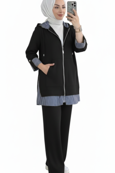 طقم غزالة (اسود)