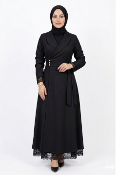 فستان برنسيس (اسود ) (جملة)