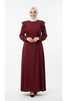 عباية سيلين المناسبة لموسم الصيف (الون خمري )