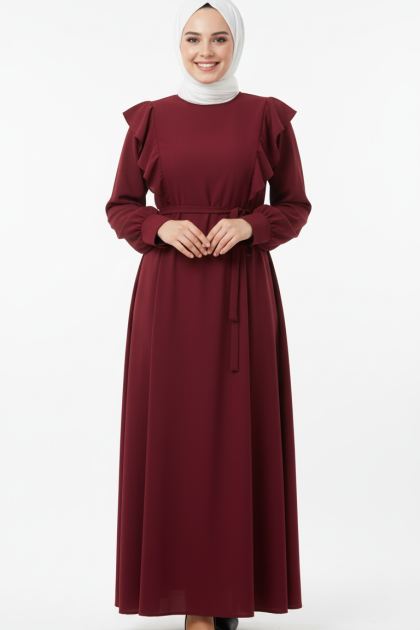 عباية سيلين المناسبة لموسم الصيف (الون خمري )