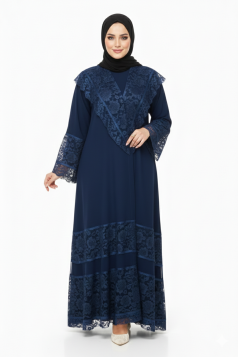 عباية نجمة (ازرق)