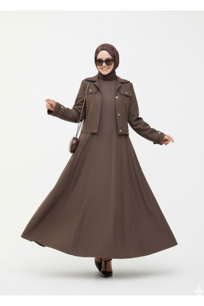 طقم مادلين (بني) 