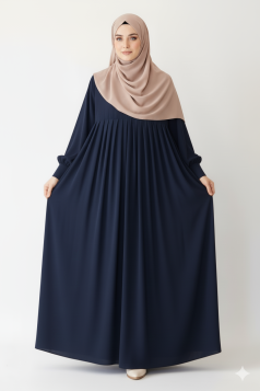 عباية ميمونة العملية ، مناسب لجميع المواسم ، لون كحلي