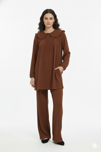 طقم شيدا العملي الصيفي (بني) طقم شيدا العملي الصيفي (بني)