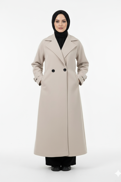 جاكيت تيما الشتوي الرسمي لون البيج