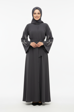 عباية فراشة صيفي رسمي (فضي )