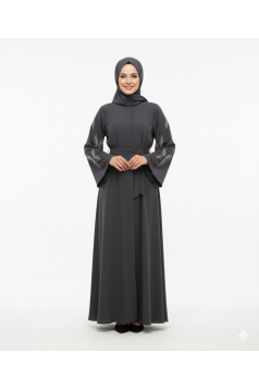 عباية فراشة صيفي رسمي (فضي )