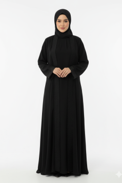طقم عباية نواعم (اسود)