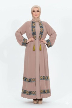 عباية العنود المطرزة موكا 1478