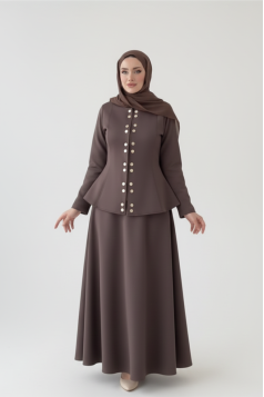 طقم كارلا (بني) 