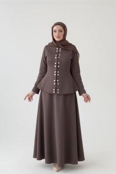 طقم كارلا (بني) 