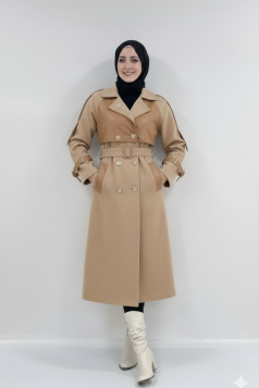 جاكيت ماريا الشتوي (عسلي)	 