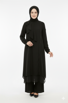 طقم حسناء (اسود) 