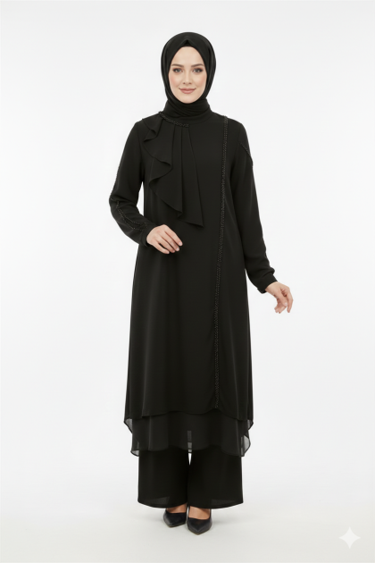 طقم حسناء (اسود) 