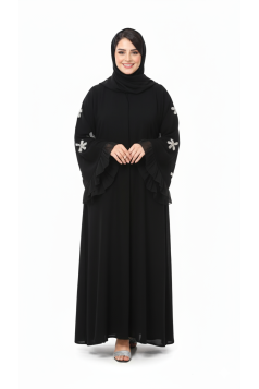 عباية قمر المزينه بسترس. الرسمية مع شال 