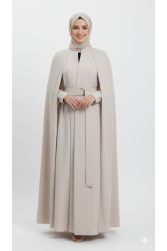 عباية الريم الفاخرة (أوف وايت) 4076