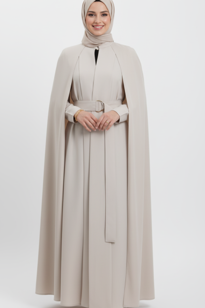 عباية الريم الفاخرة (أوف وايت) 4076