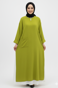 عباية ليليا العملية الصيفيه اللون الاخضر 