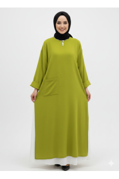 عباية ليليا العملية الصيفيه اللون الاخضر 