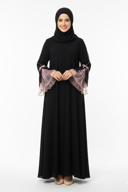 عباية دلع  المناسبة لموسم الصيف (اسود +تول ) الاردن