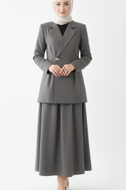 طقم زين (رمادي) 