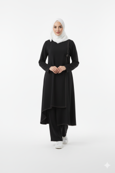 طقم ديانا لون ( أسود )