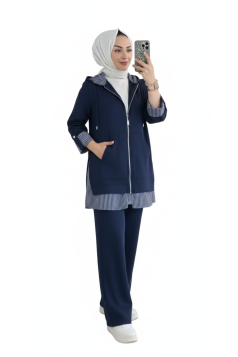 طقم غزالة (كحلي)