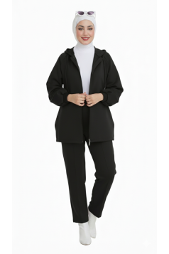 طقم سوزان الخريفي العملي (الاسود)