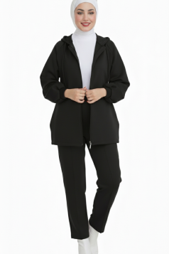 طقم سوزان الخريفي العملي (الاسود)