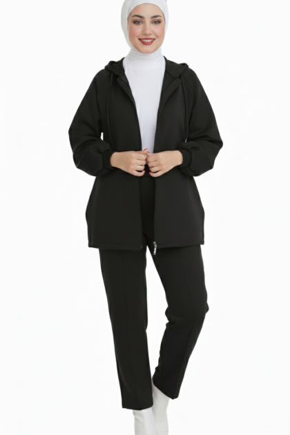 طقم سوزان الخريفي العملي (الاسود)