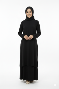 طقم التراويح مناسب لكل المواسم رسمي وعملي (اسود )1653