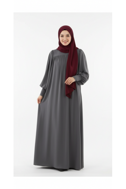 فستان توبا (رمادي)