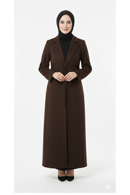 مانطو كوثر الصيفي العملي – لون البني