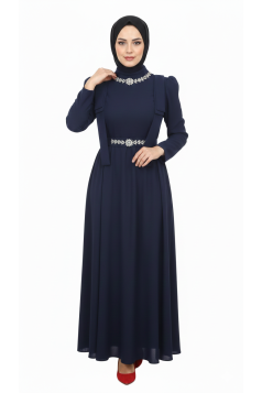 فستان احلام (كحلي)