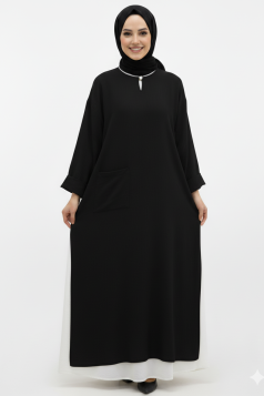 عباية ليليا العملية الصيفيه اللون اسود