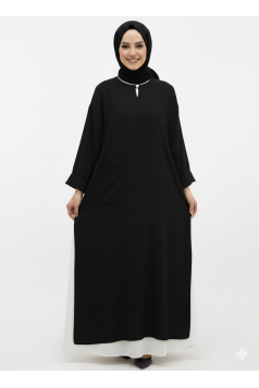 عباية ليليا العملية الصيفيه اللون اسود