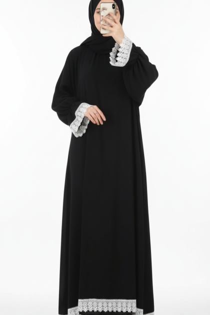 عباية امنة للصلاة (أسود) 1537