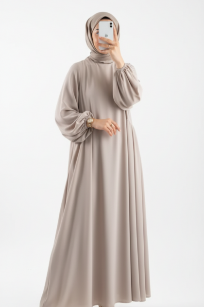 فستان رغد (بيج)