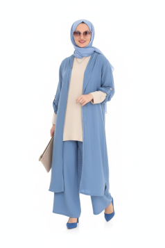 طقم سما  (ابيض وازرق)