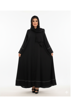 عباية ثريا (اسود ) 1654