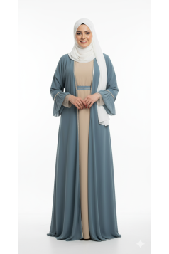 طقم عباية "فاتن" الصيفية الرسمية – أناقة فاخرة