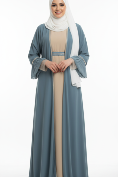 طقم عباية "فاتن" الصيفية الرسمية – أناقة فاخرة