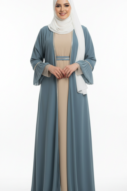 طقم عباية "فاتن" الصيفية الرسمية – أناقة فاخرة