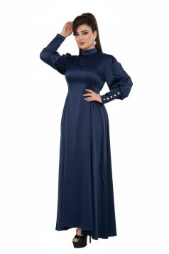 فستان ايليف ، صيفي ، كحلي  ، 1669