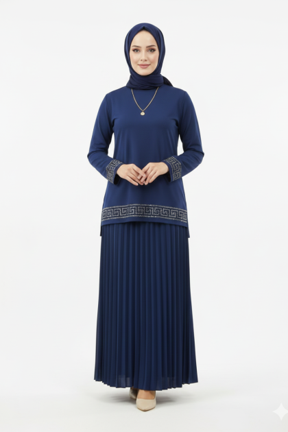 طقم كريمة (ازرق) 