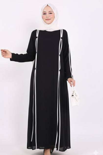 فستان ميرام (اسود)